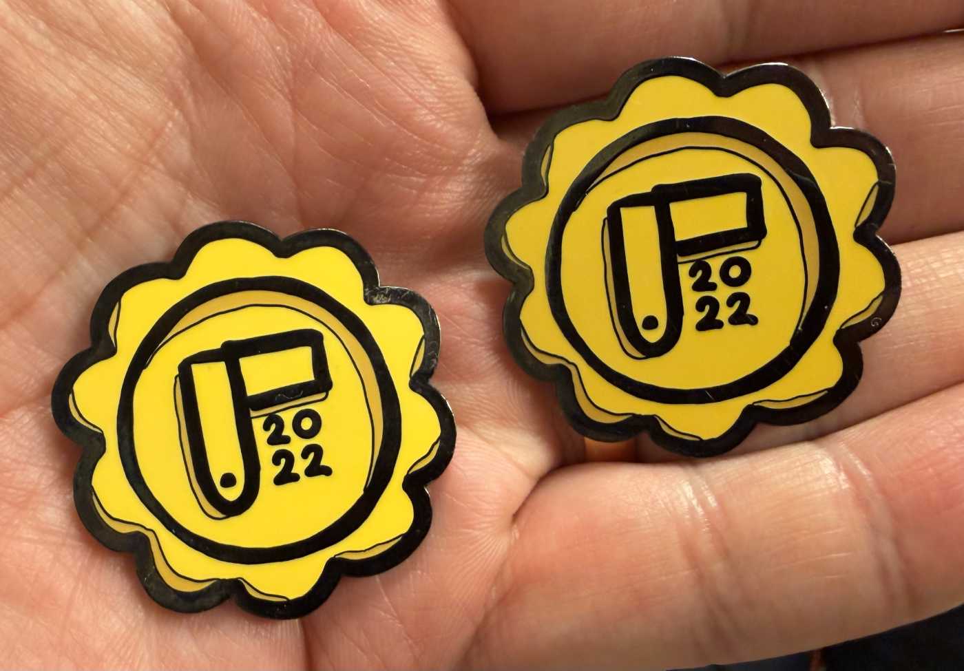 Two 2022 badges